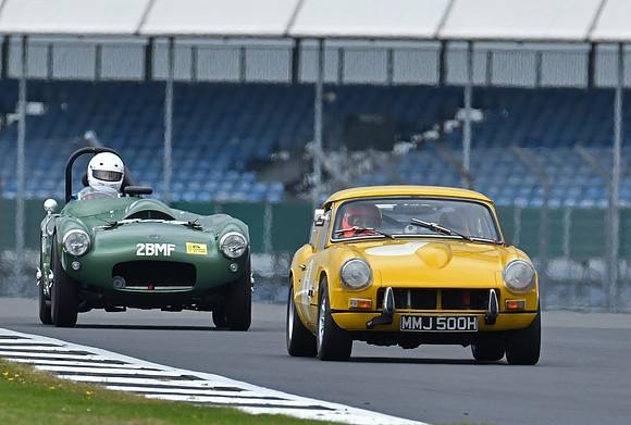 Triumph Spitfire at the HGPCA Practice day Silverstone