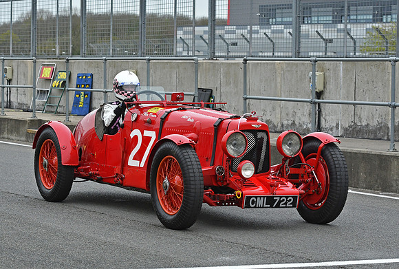 Chloe Mason driving the Aston Martin Ulster LM18