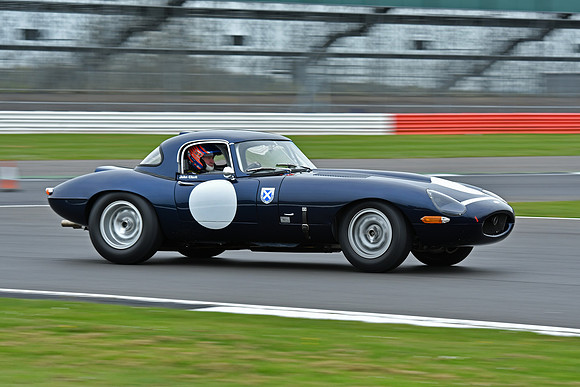 Bob Clark in the Bobtail E Type Jaguar