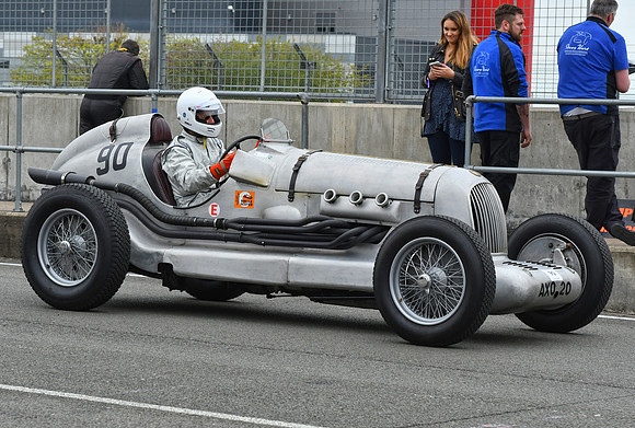 David Wylie in the Frazer Nash Supersports at HGPCA Practice day Silverstone