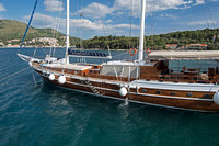 The harbour at Zaton, Croatia