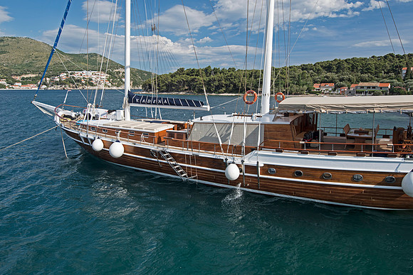 The harbour at Zaton, Croatia