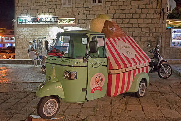 Ice cream van in Korcula