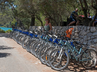 Cycle hire on Mljet