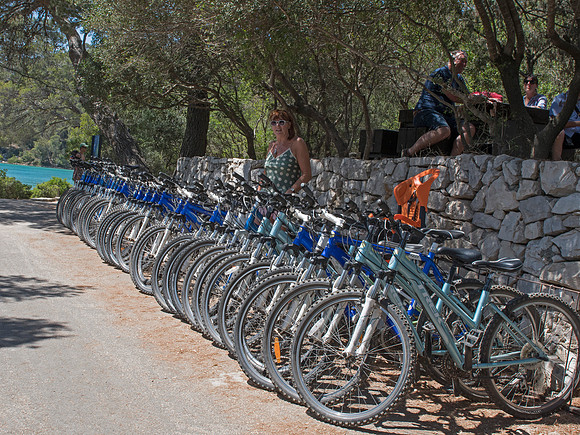 Cycle hire on Mljet