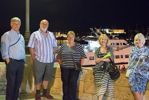 After dinner photo call in Korcula