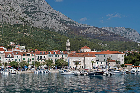 Arriving at Makarska