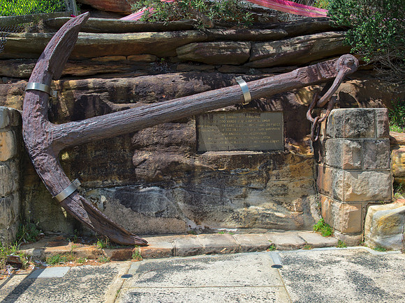 Anchor from the wrecked ship Dunbar