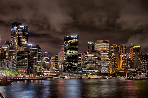 Sydney Harbour at night