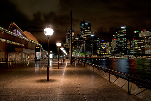 Sydney Harbour at night
