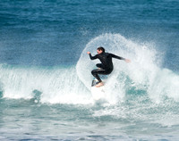 Surfer ride the waves