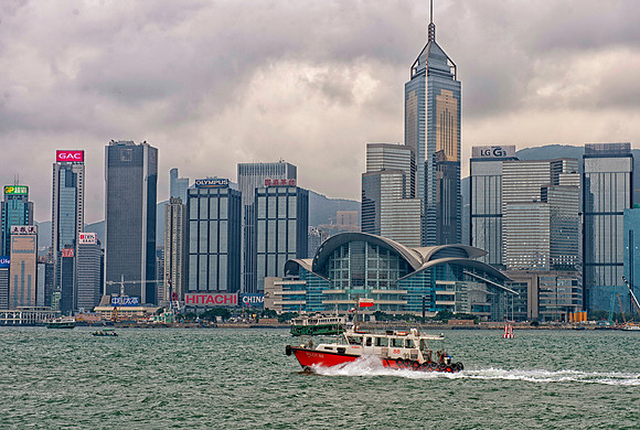 View of the waterfront from Victoria Harbour