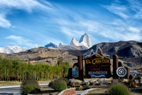 View of Cerro Fitz Roy from El Chalten village, Province Santa Cruz, Patagonia, Argentina .0499