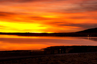 Sunrise over Lake Argentino at El Calafate, Argentina
