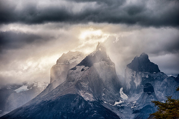 Upstream of Solto Grande waterfall, Torres Del Paine National Park, Patagonia, Chile .613