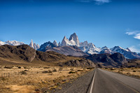Fitz Roy Massif from the main road outside El Chalten, Province Santa Cruz, Patagonia, Argentina .0512