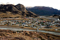 El Chalten village from Miradoor De Los Condores, Province Santa Cruz, Patagonia, Argentina .0377