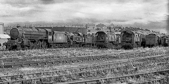 Locomotives at Barry Scrapyard, South Wales