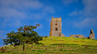Ruined Church of St Michael on Burrow Mump,