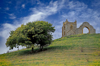 Ruined Church of St Michael on Burrow Mump,