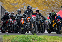 Alan Jolly on his 950 KTM Motor Cycle at Gurston Down