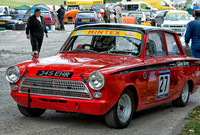 Callum Barney in his Ford Cortina GT at Gurston Down