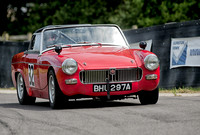 Keith Wilson in his MG Midget Mk 1 at Gurston Down