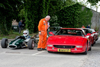 Andy Tippett in the Russel Alexis FF by Barrie Wood's Ferrari 355 GTS