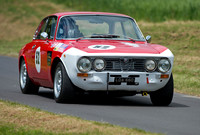 Lawrence Alexander in his Alfa Romeo Giulia coupe at Gurston Down