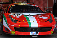 Ferrari 458 GT3 in the paddock of AF Corse Team