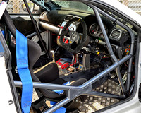Drivers cage in a Golf GTI at the APR Volkswagen Racing Cup