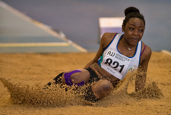 Women's under 20's Long Jump at Lee Valley