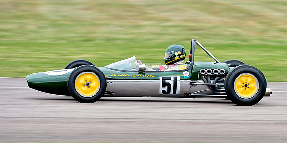 Michael Hibberd driving the 1963 Lotus 27