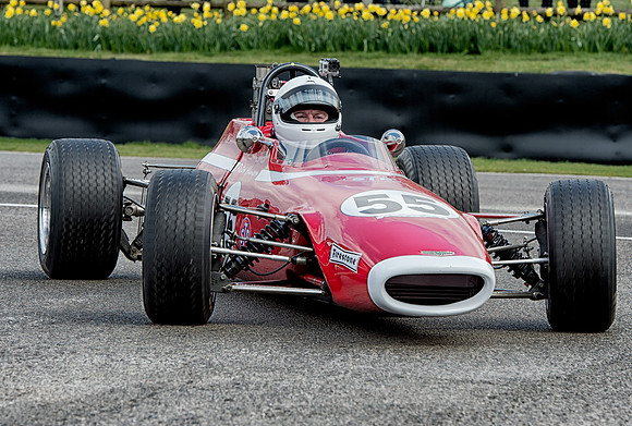 Julian Maynard in his 1970 Chevron-Ford B17