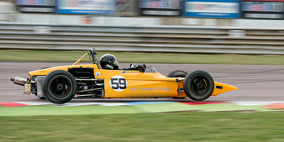 Ian Jones in the 1969 Lotus 59 at Thruxton Historic Racing