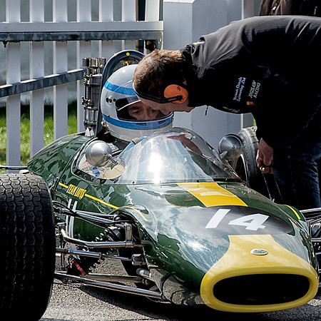 Lotus 41 with John Pearson Goodwood MM 2015