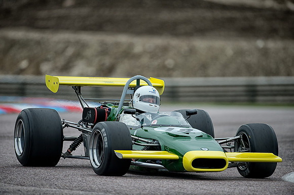 Brian Cullen in the 1970 Crossie 19F at Thruxton