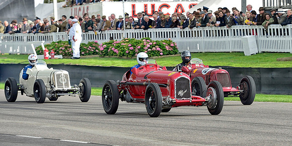 Christopher Mann in the 1934 Alfa Romeo Tipo