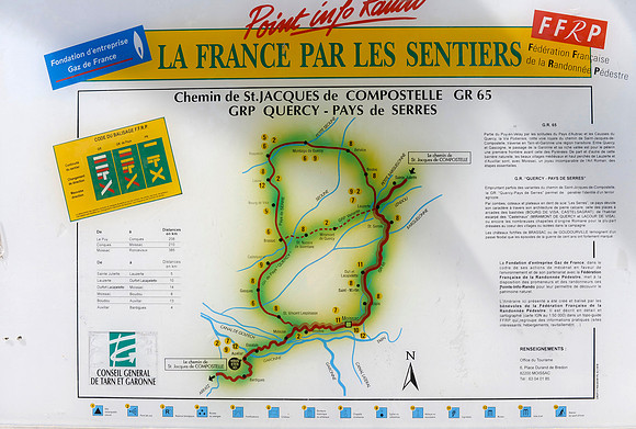 Map of the Garonne Valley