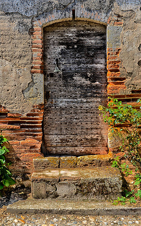 An old front door