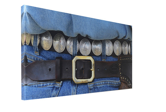 Silver dollar belt Zen