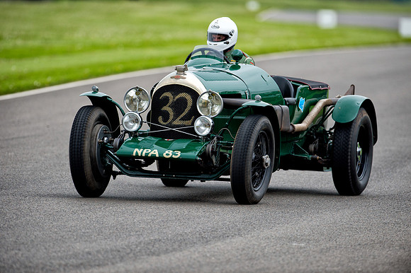 Peter Little drives the 1926 Bentley 3.4 1/2L at Benjafield's Sprint