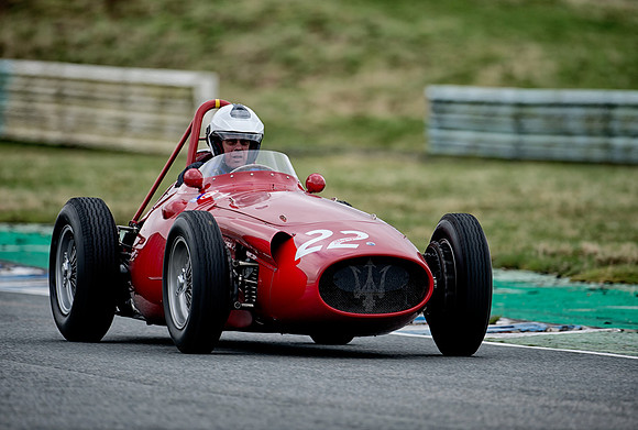 Gerry Hann in the Maserati 250F-093