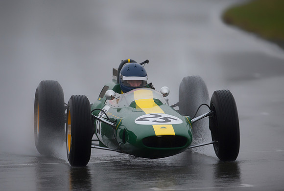 Andy Middlehurst in his Lotus 25-009