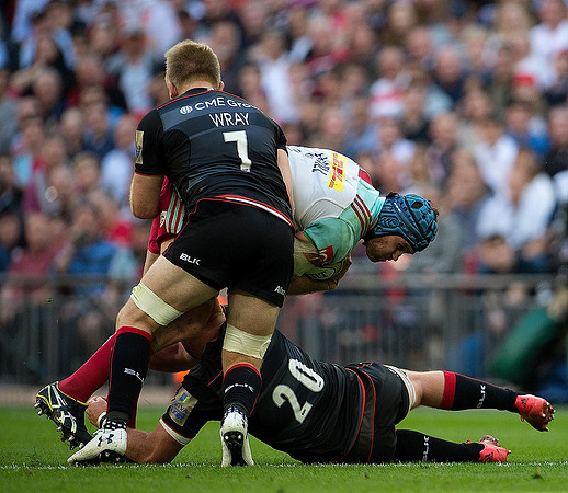 Rugby Saracens v Harlequins at Wembley