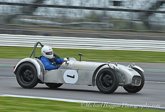 Robert Barrie driving the Lotus 7