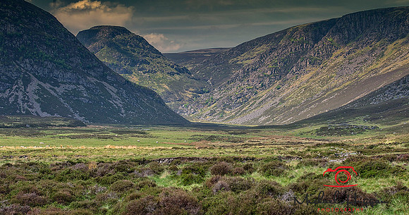 View over Heathlands near Glen Esk