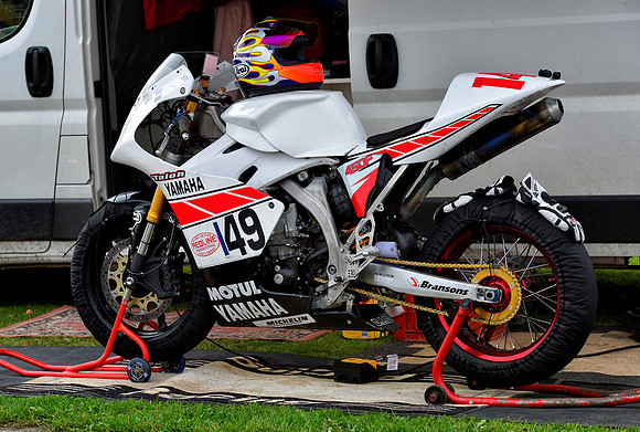 Paul Annetts Yamaha 450 in the Paddock