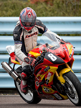 Ross Orchard, Yamaha R6, leaves the paddock