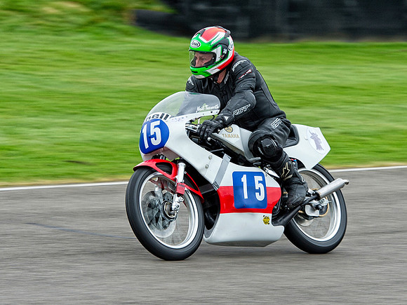 Peter Crew on his Yamaha TZ350